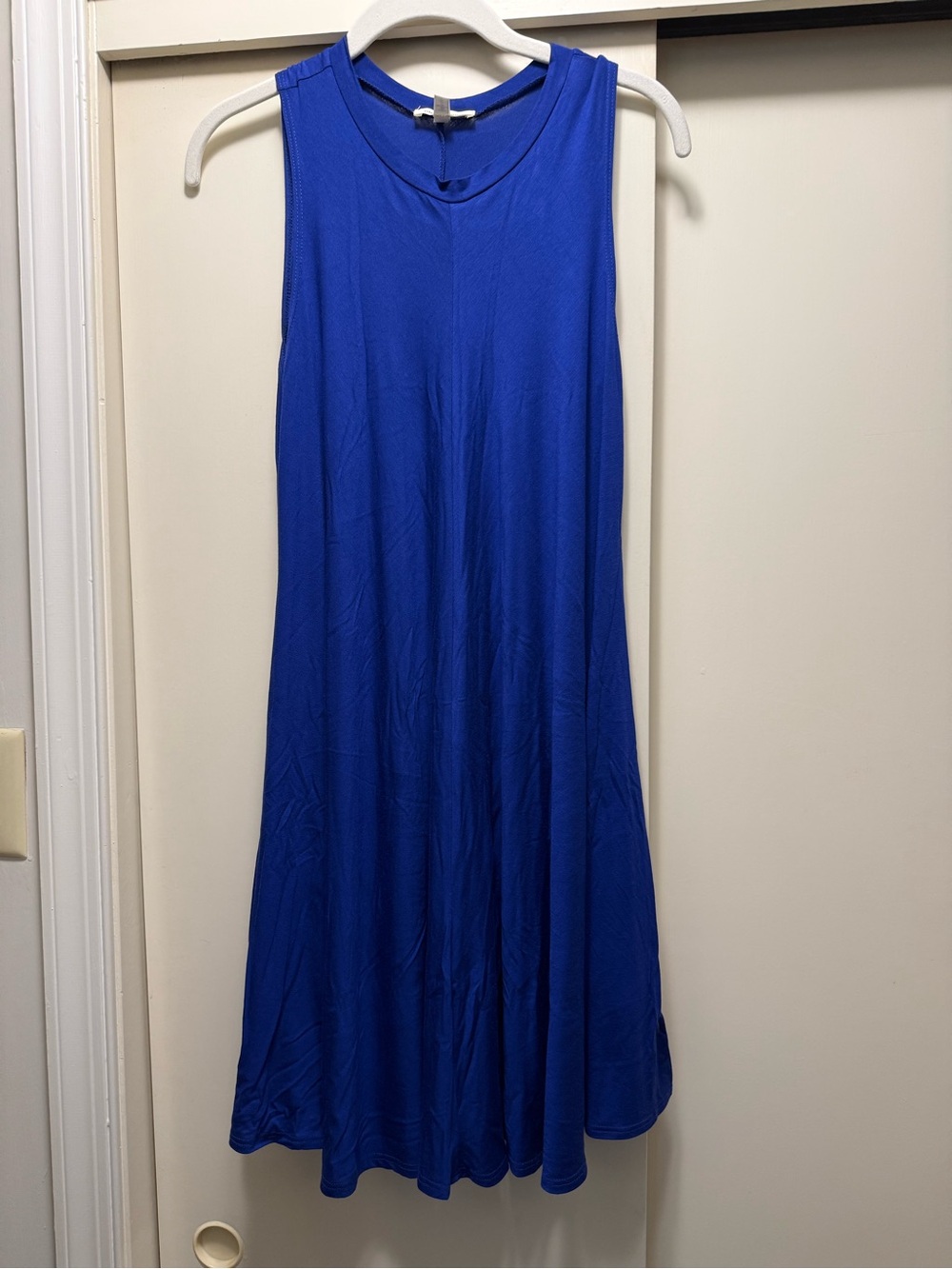 silence + noise Sleeveless Royal Blue Midi Swing Dress